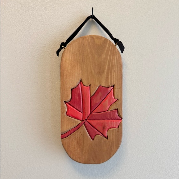 Handmade Other - Maple leaf Wood Plaque